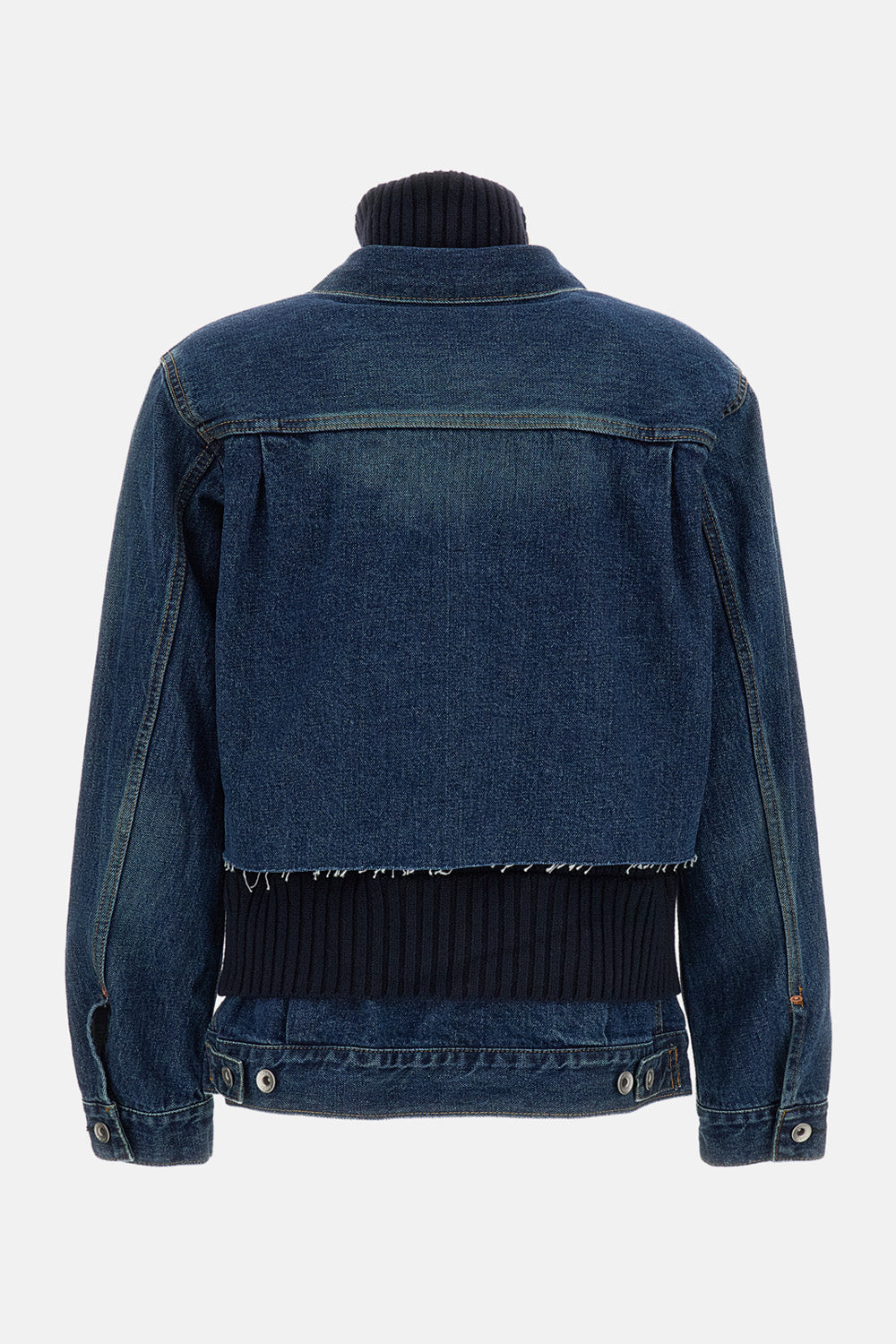 DENIM X WOOL KNIT JACKET
