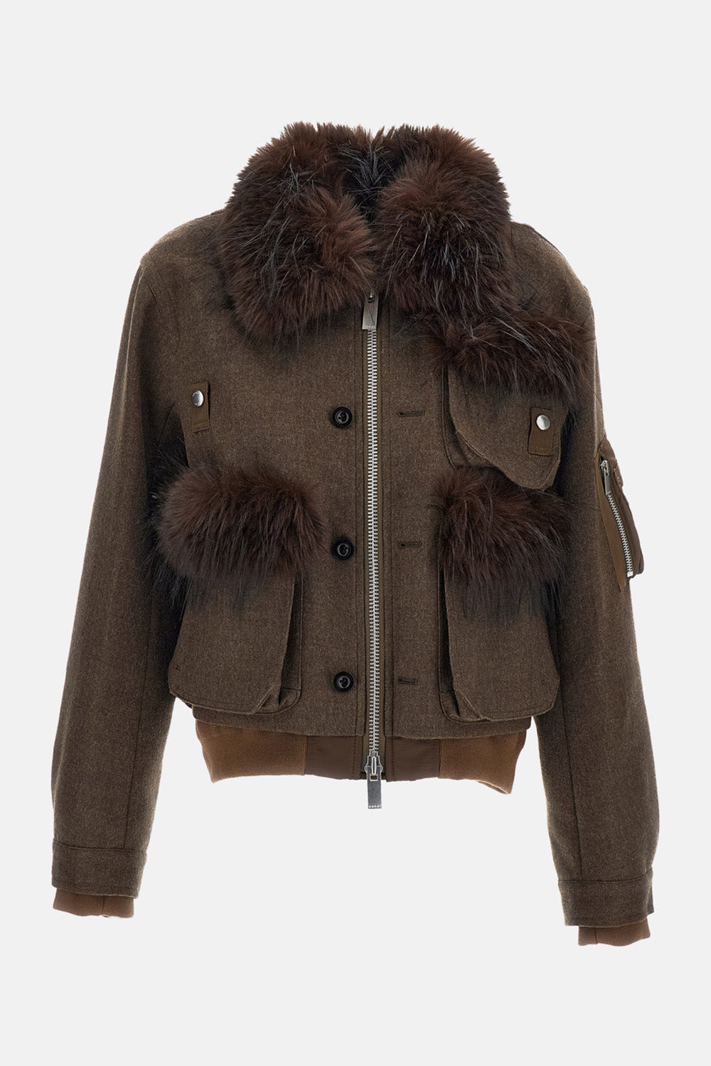 WOOL MELTON BLOUSON