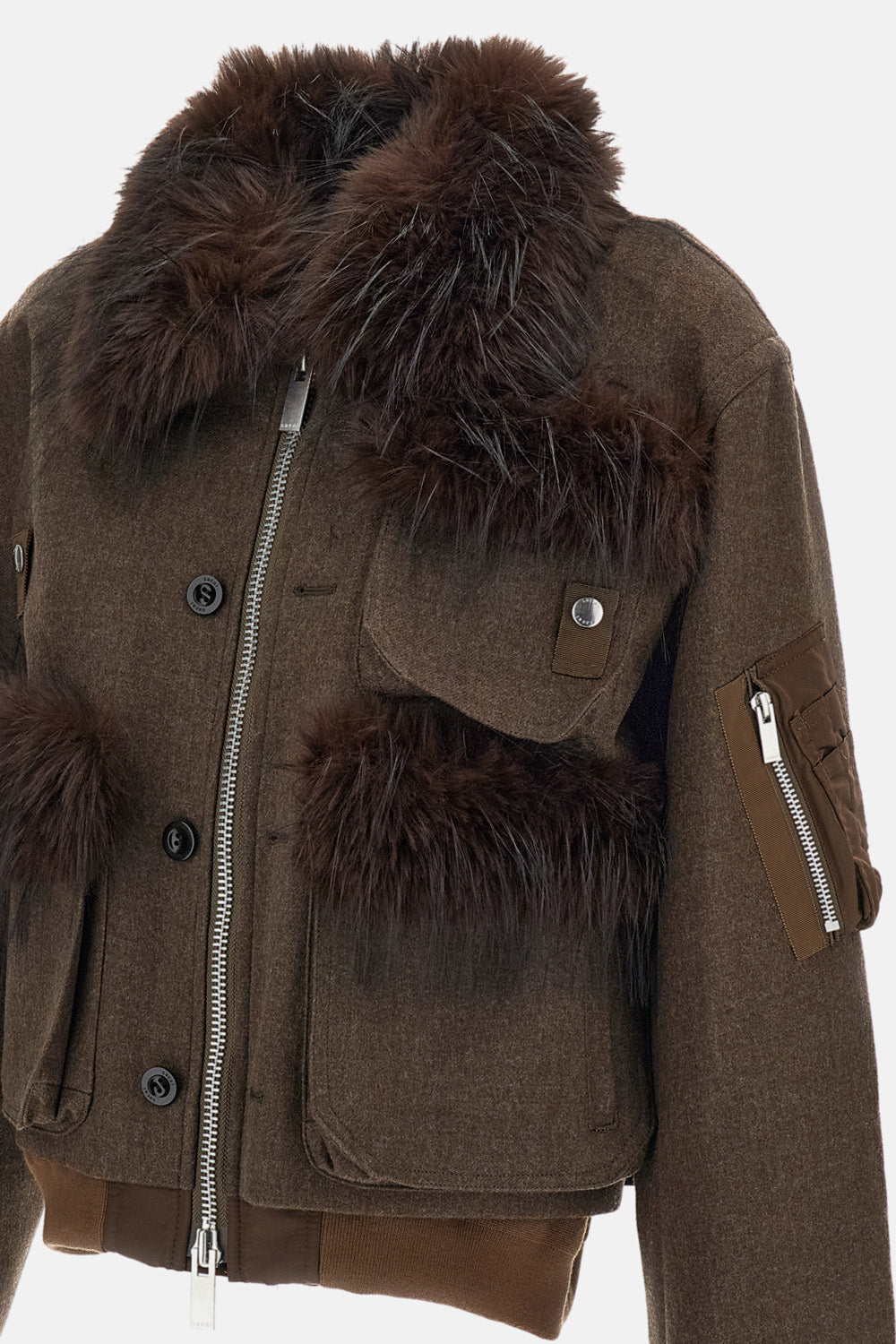 WOOL MELTON BLOUSON