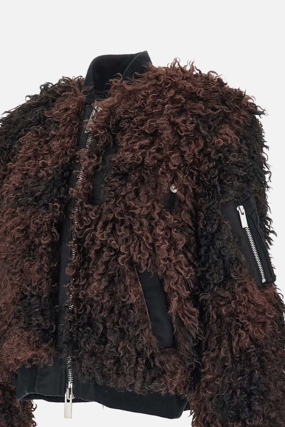 CURLY FAUX FUR BLOUSON