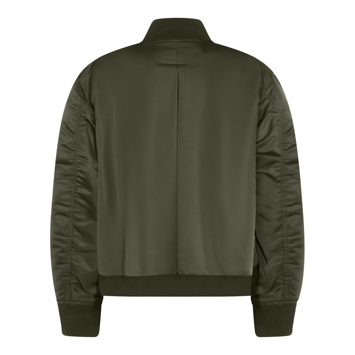GREEN NYLON CASUAL JACKET