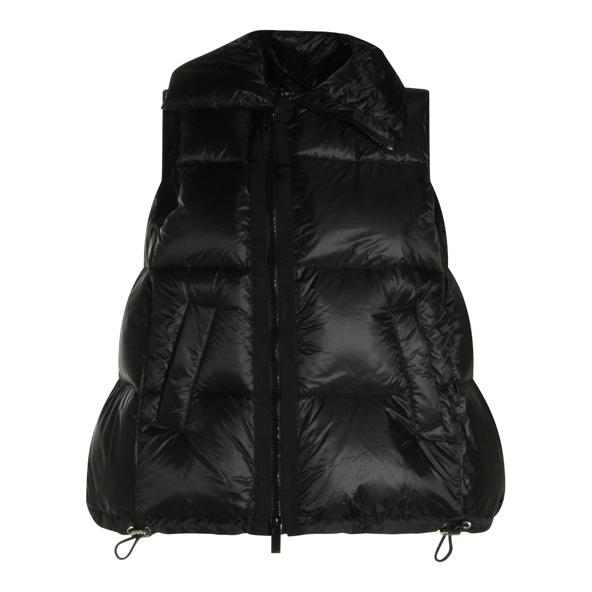 BLACK PUFFER VEST DOWN JACKET