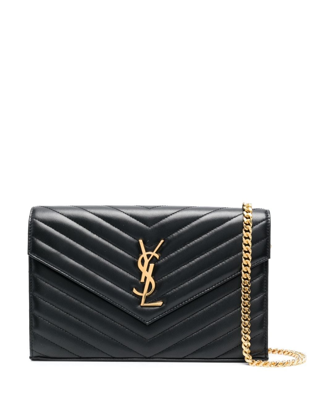 CLUTCH BAG WITH CASSANDRE CHAIN IN LEATHER