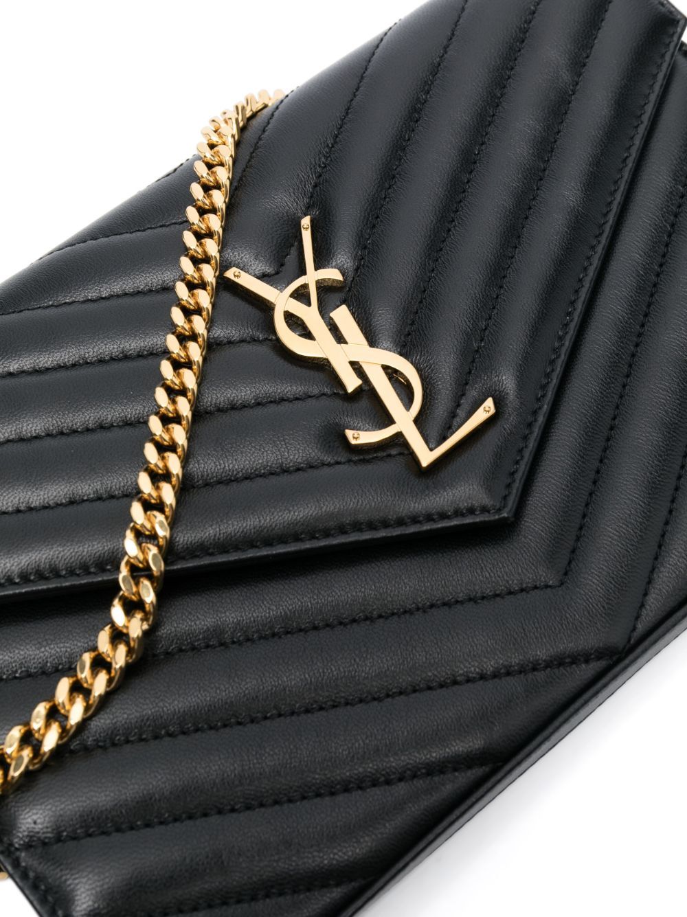 CLUTCH BAG WITH CASSANDRE CHAIN IN LEATHER
