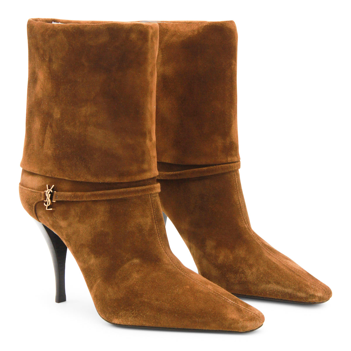 BROWN LEATHER VICKY BOOTS