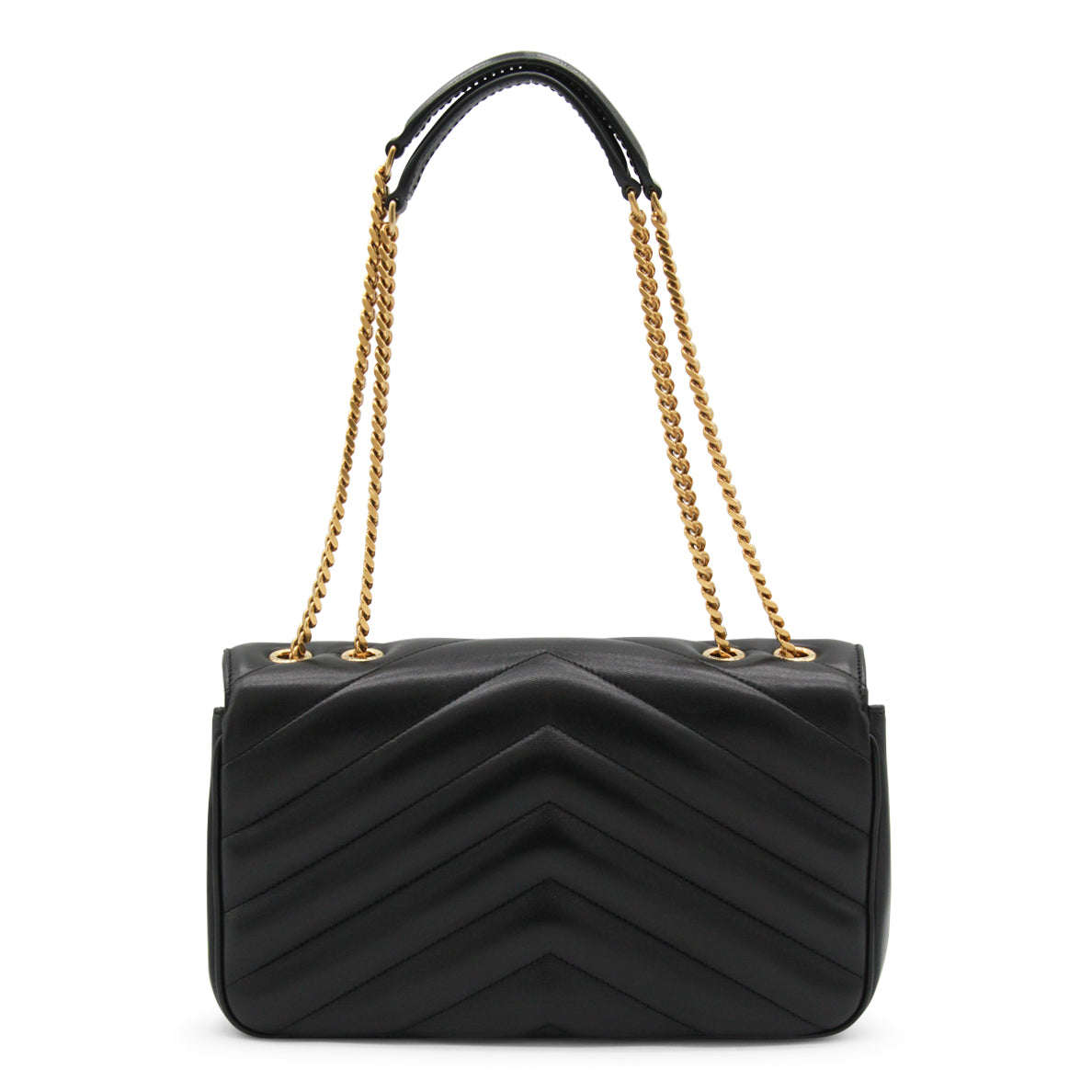 BLACK MEDIUM LOU LOU TOP HANDLE BAG