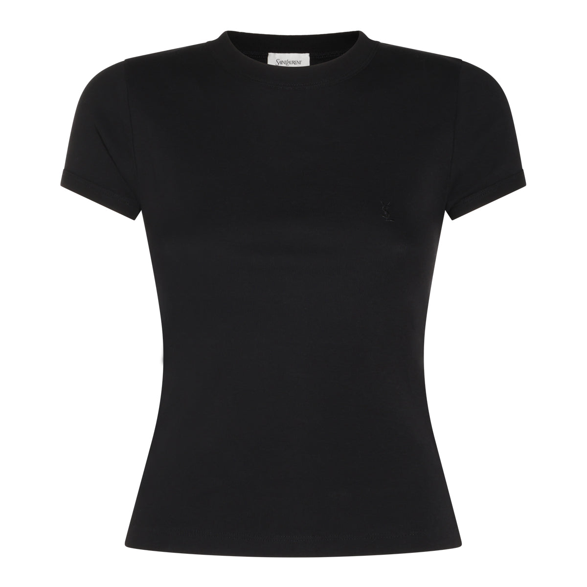 BLACK COTTON T-SHIRT