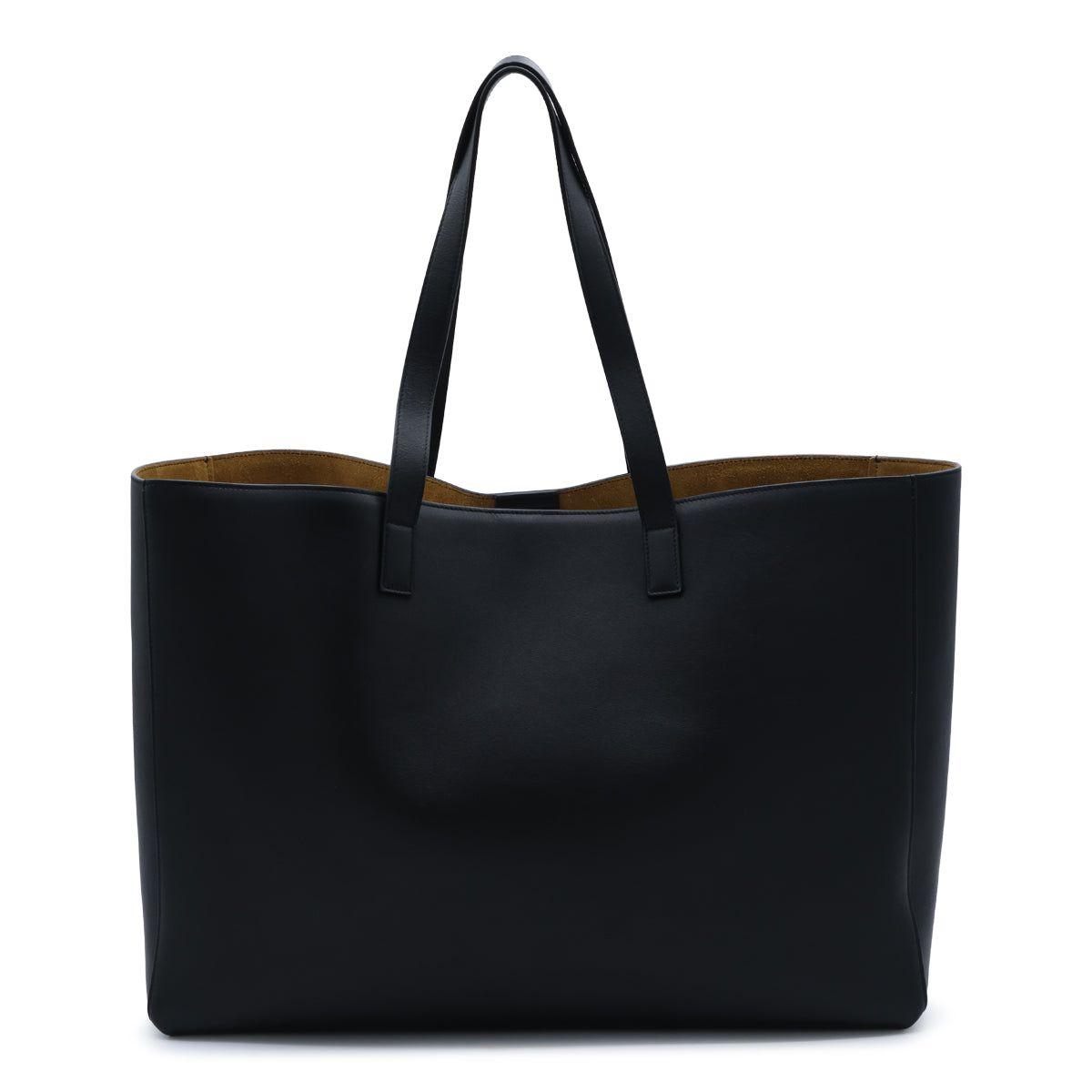 BLACK LEATHER TOTE