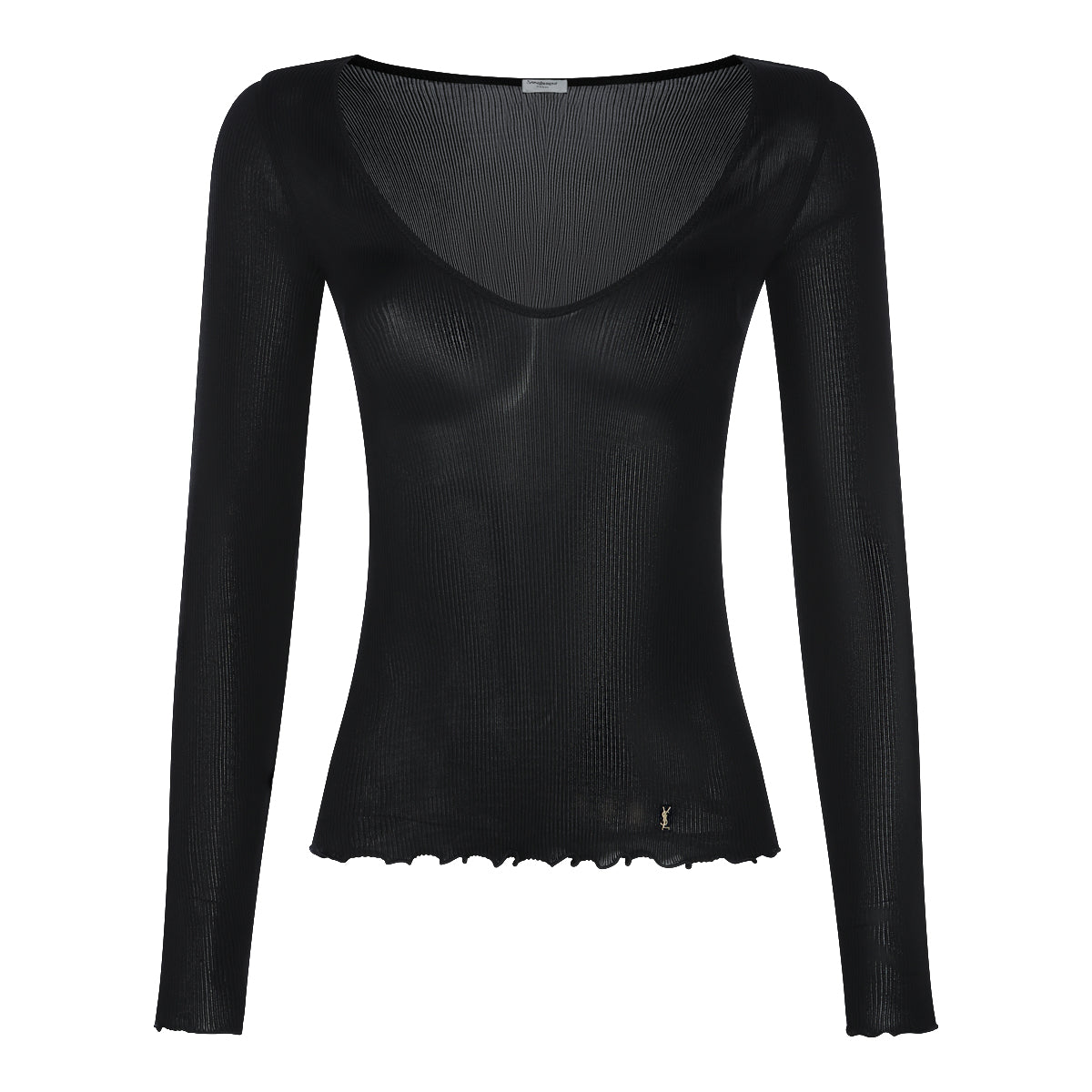 BLACK SILK TOP