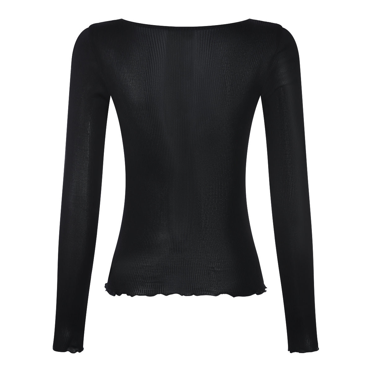 BLACK SILK TOP