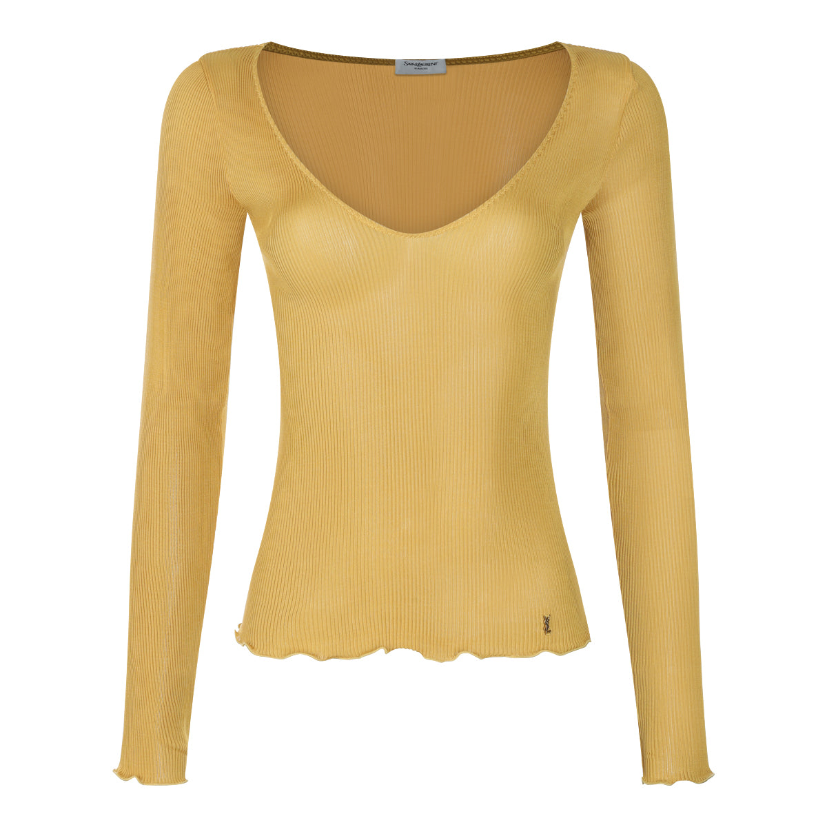 JAUNE SAFRAN SILK TOP