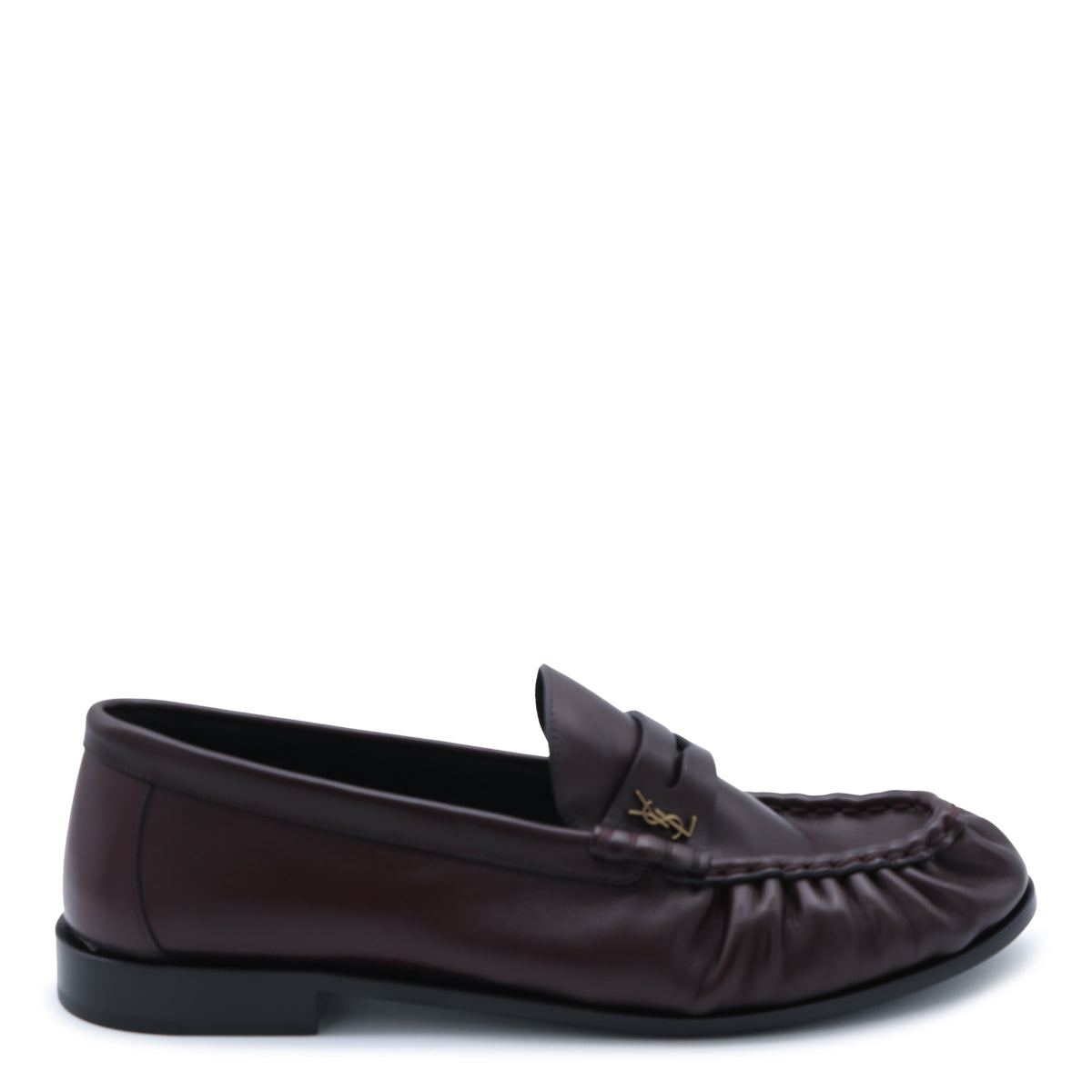 BURGUNDY LEATHER LOAFERS