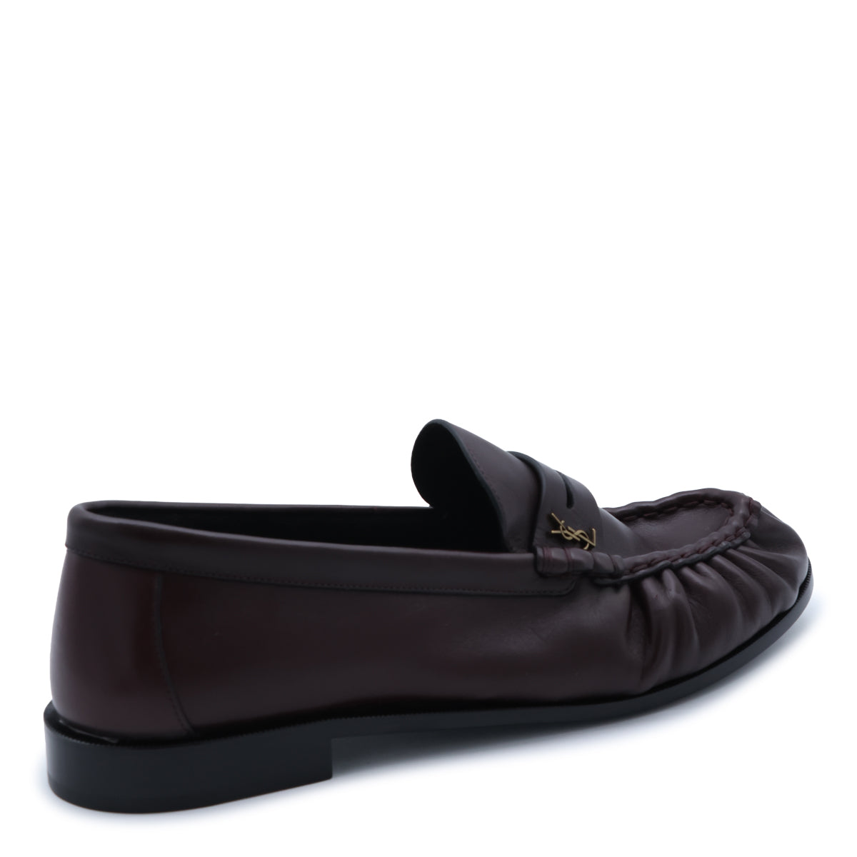 BURGUNDY LEATHER LOAFERS