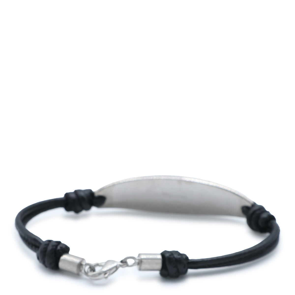 BLACK AND SILVER BRAS BRACELET