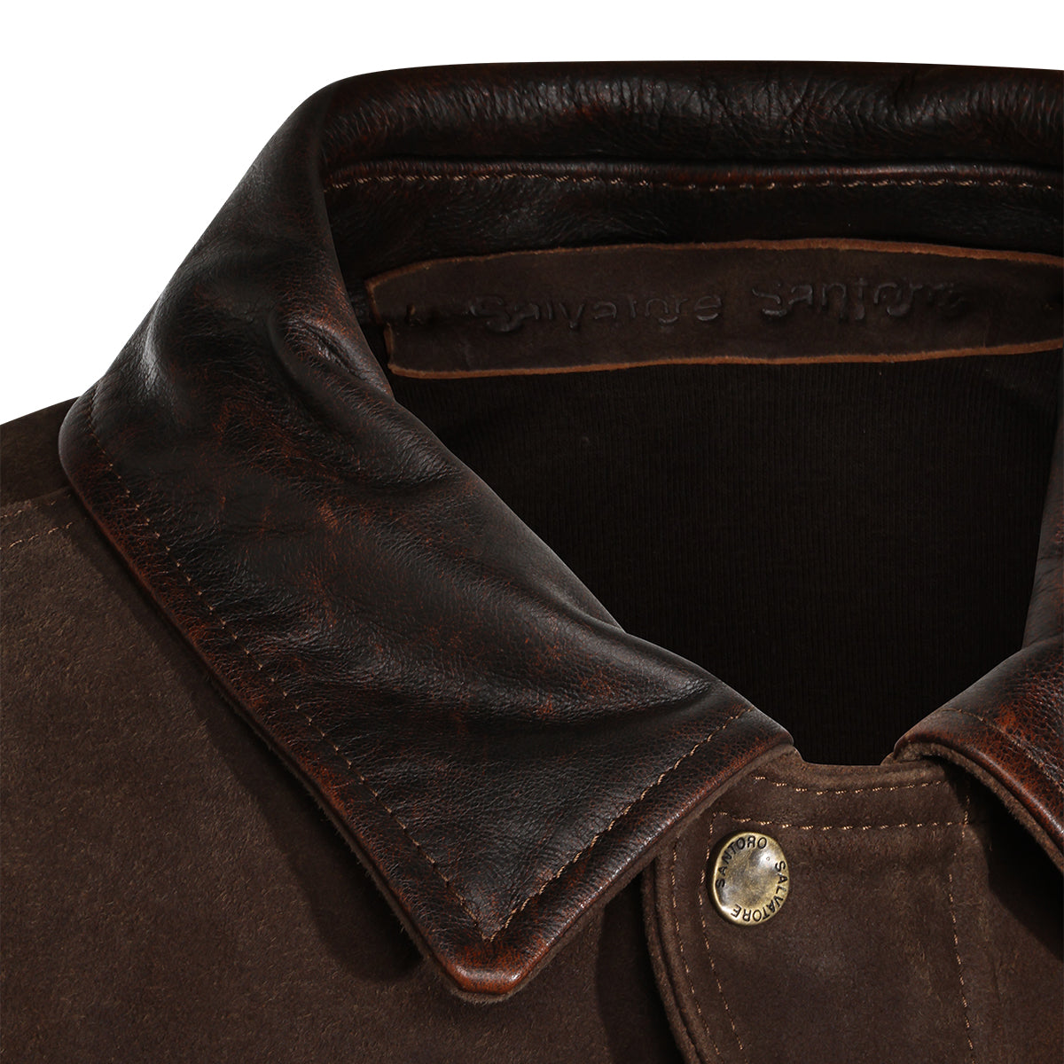 BROWN SUEDE LEATHER JACKET