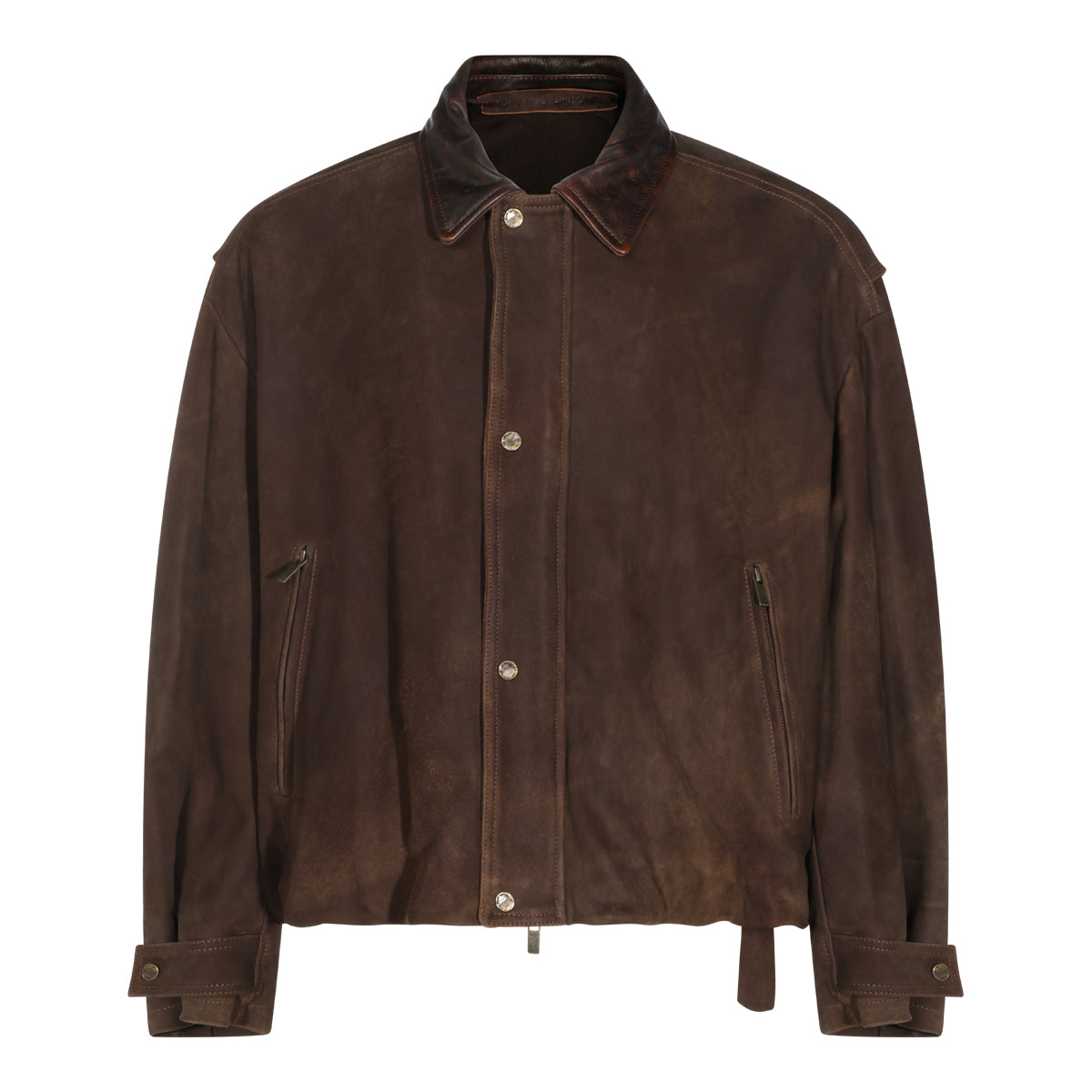 BROWN SUEDE LEATHER JACKET