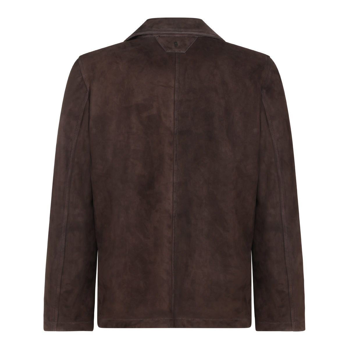 DARK BROWN SUEDE LEATHER JACKET