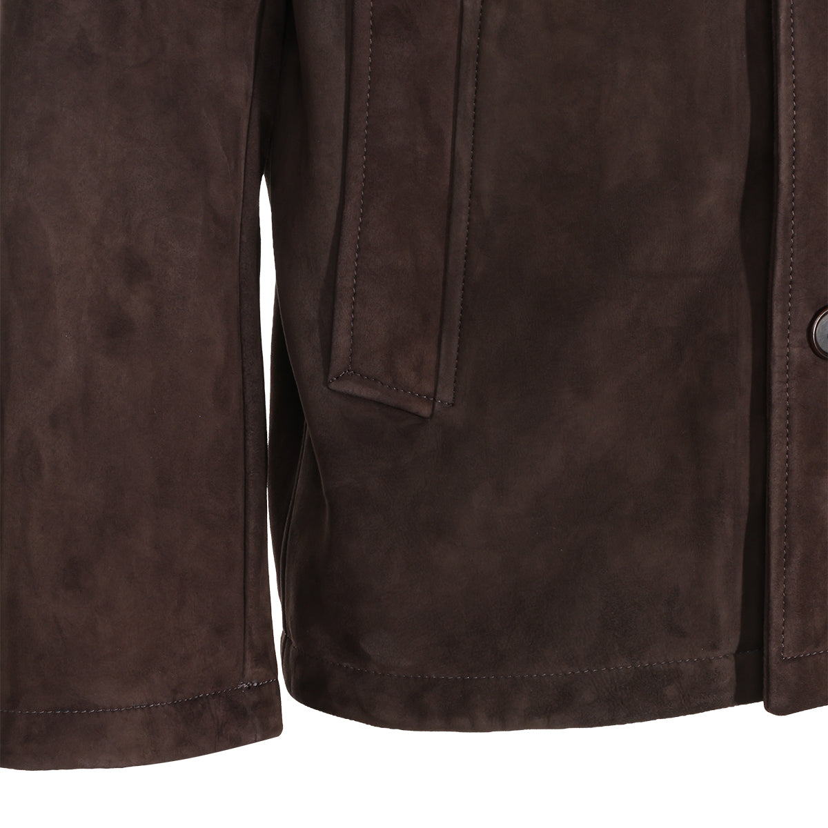 DARK BROWN SUEDE LEATHER JACKET