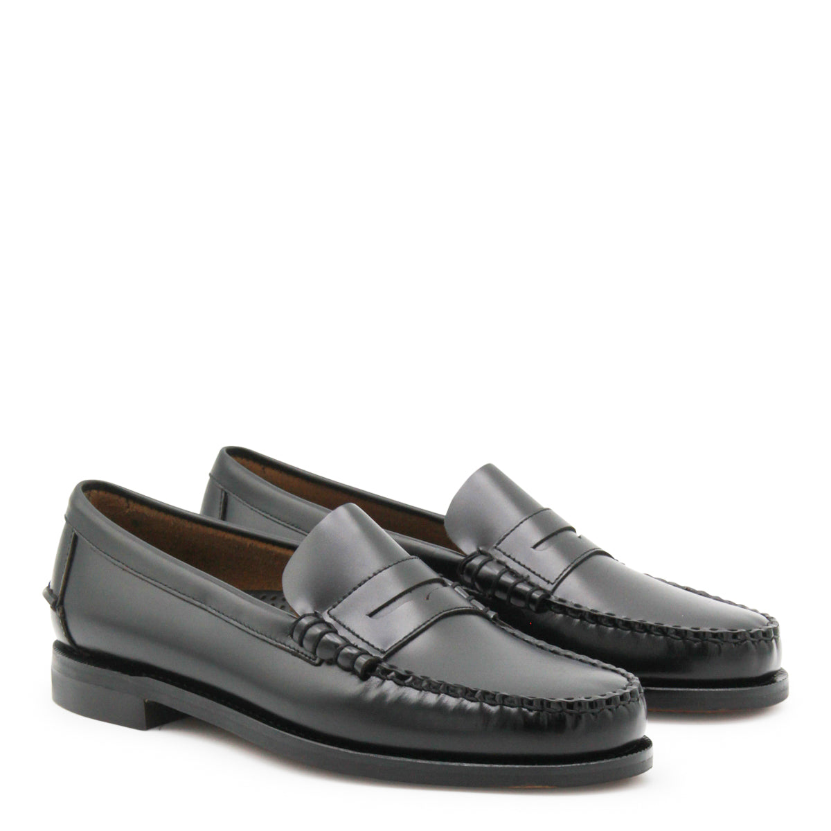 BLACK LEATHER CLASSIC DAN LOAFERS