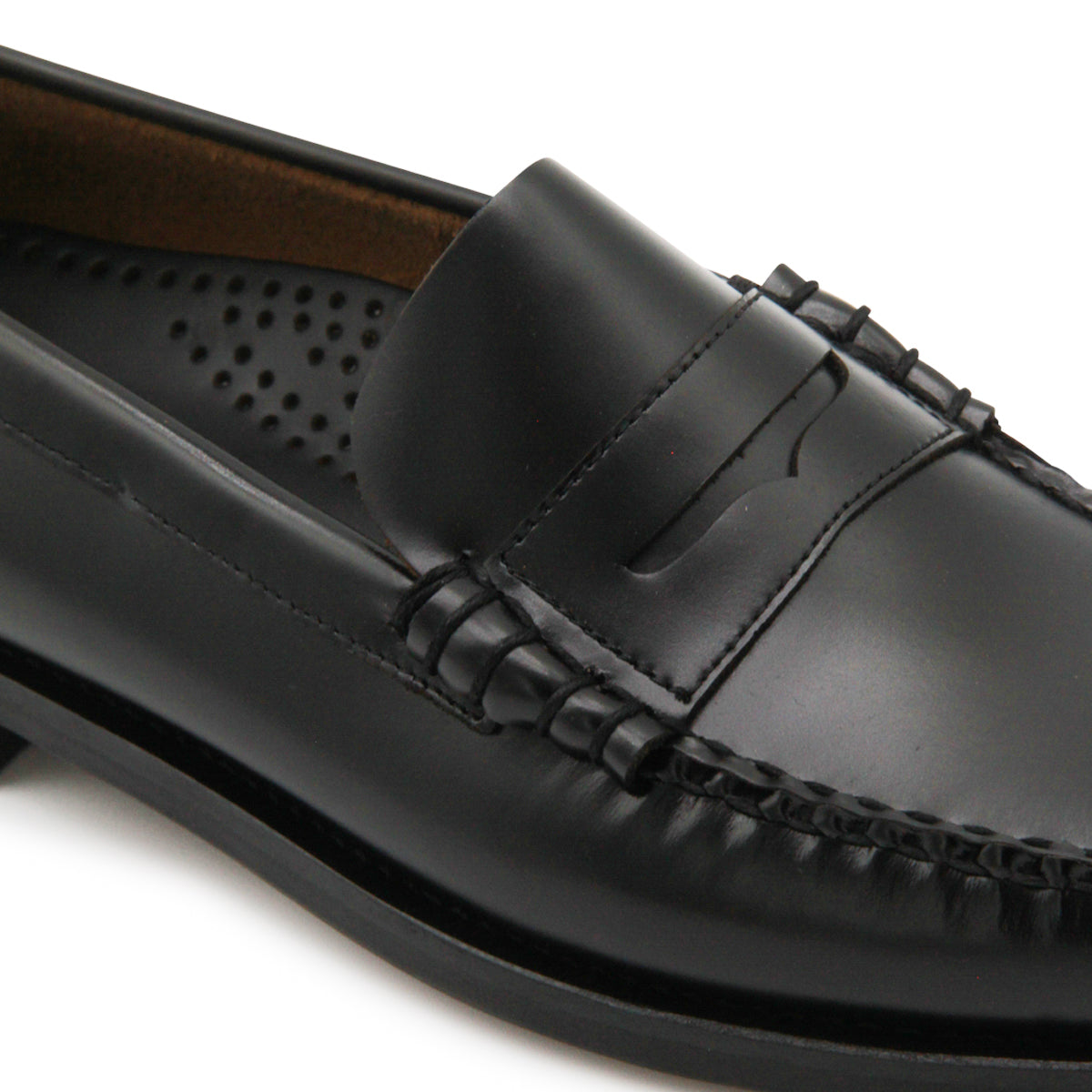 BLACK LEATHER CLASSIC DAN LOAFERS
