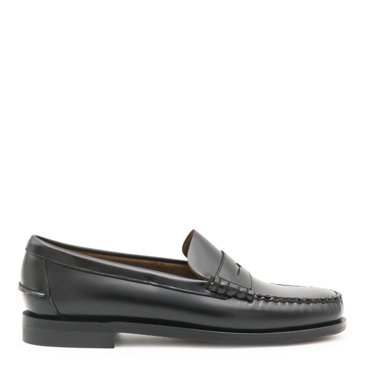 BLACK LEATHER CLASSIC DAN LOAFERS
