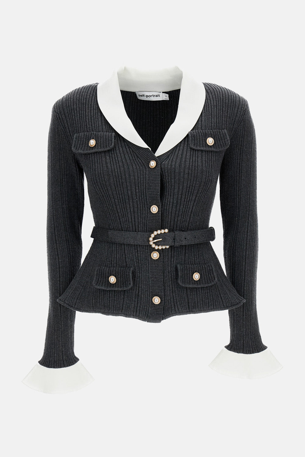 RIBBED KNIT CARDIGAN