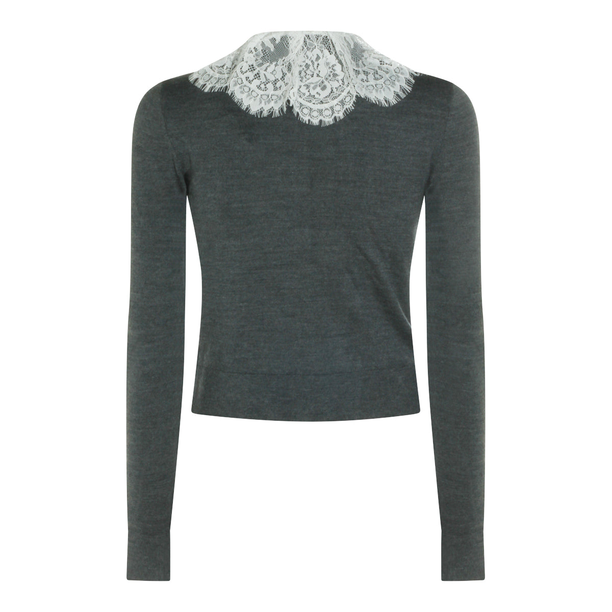 GREY WOOL KNITWEAR