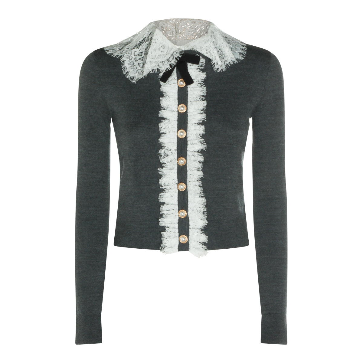 GREY WOOL KNITWEAR