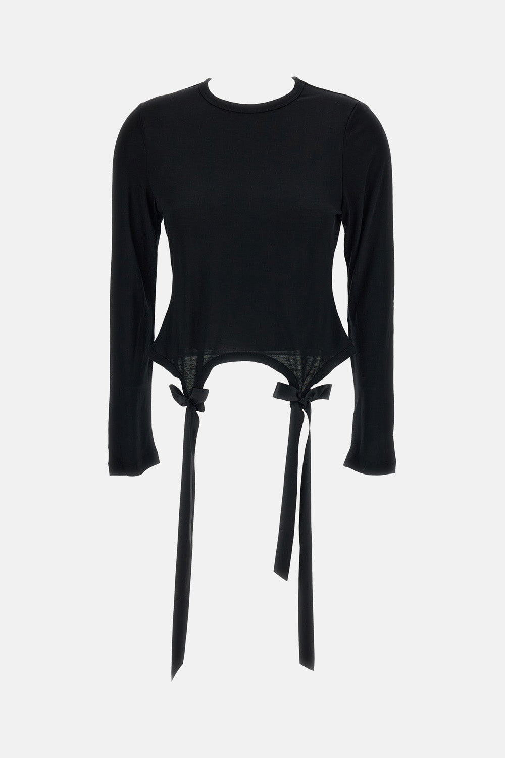 BOW TAIL EASY LONG SLEEVE T-SHIRT