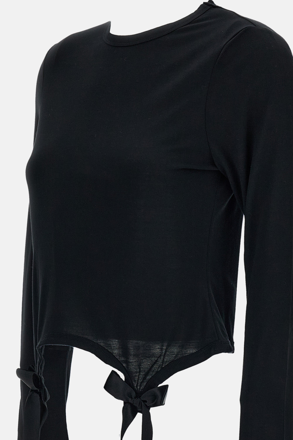 BOW TAIL EASY LONG SLEEVE T-SHIRT