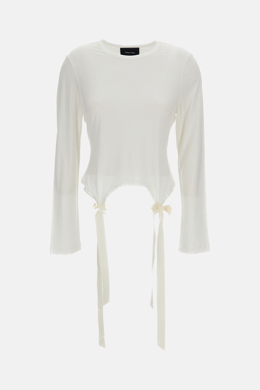 BOW TAIL EASY LONG SLEEVE T-SHIRT