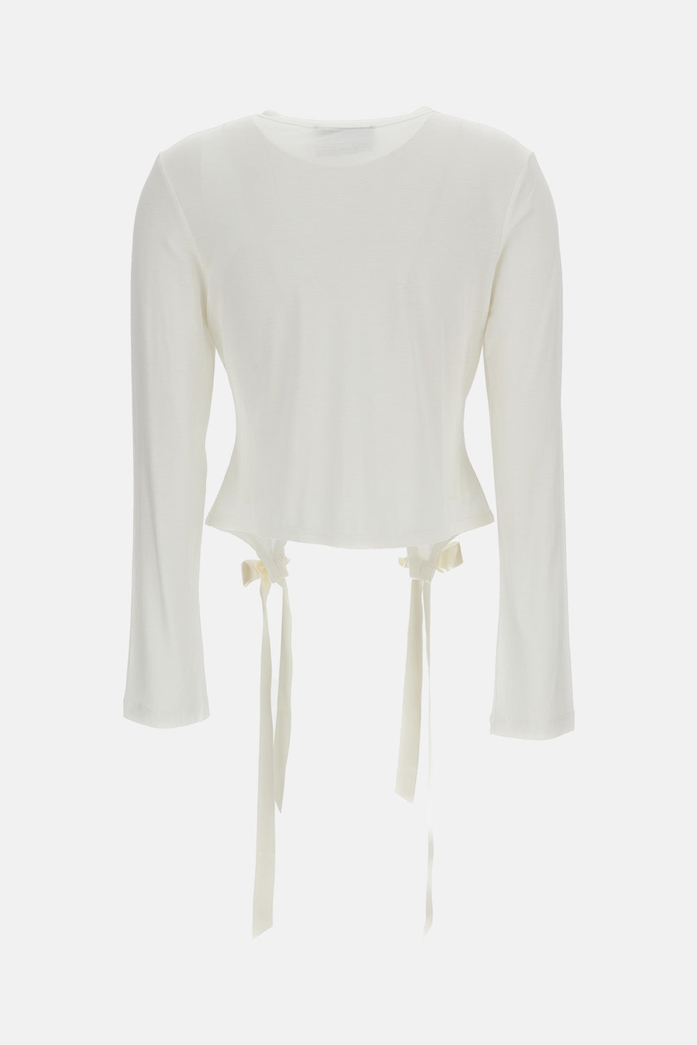 BOW TAIL EASY LONG SLEEVE T-SHIRT