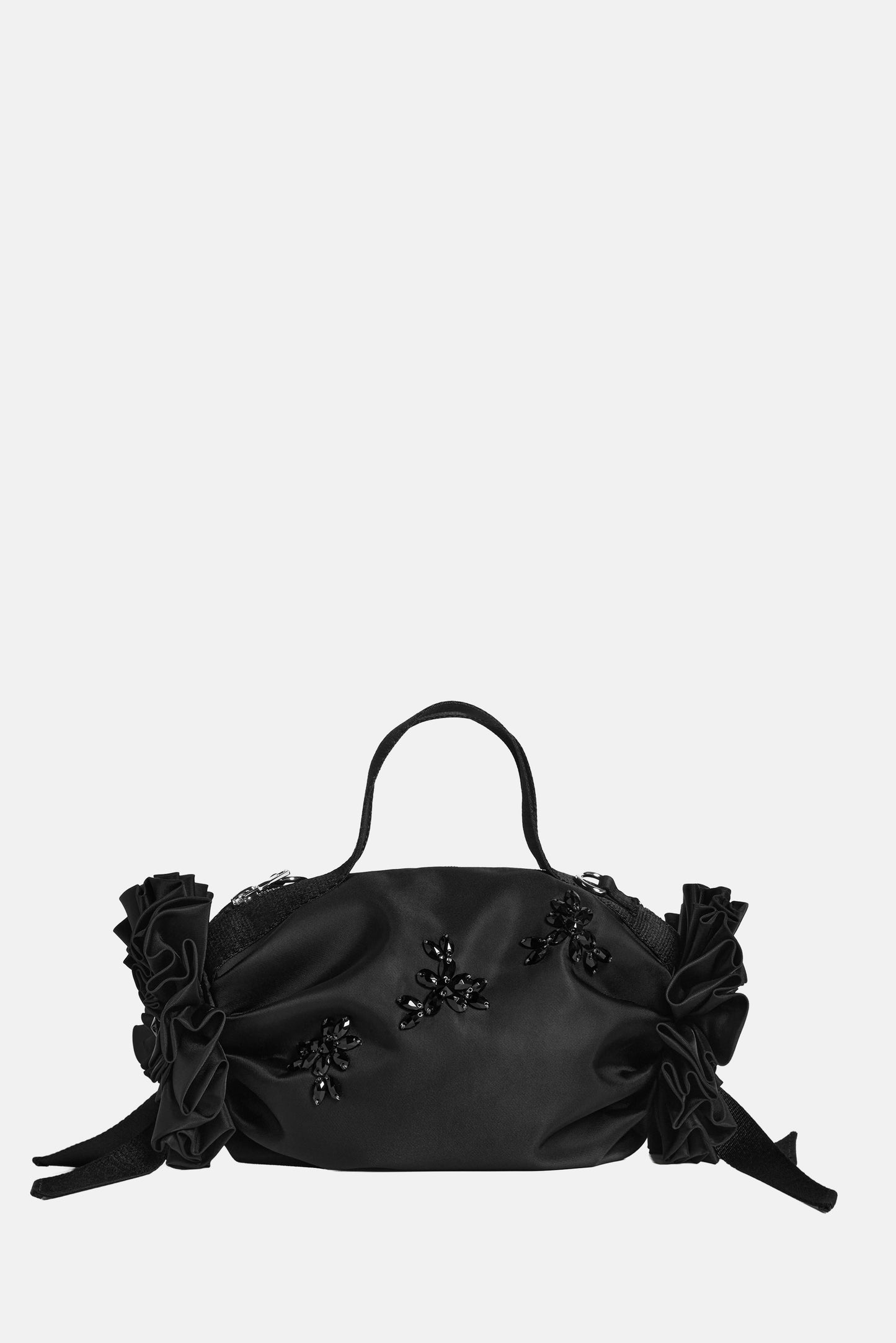 MINI DOUBLE RIBBON ROSETTE BAG WITH TURBO EMB