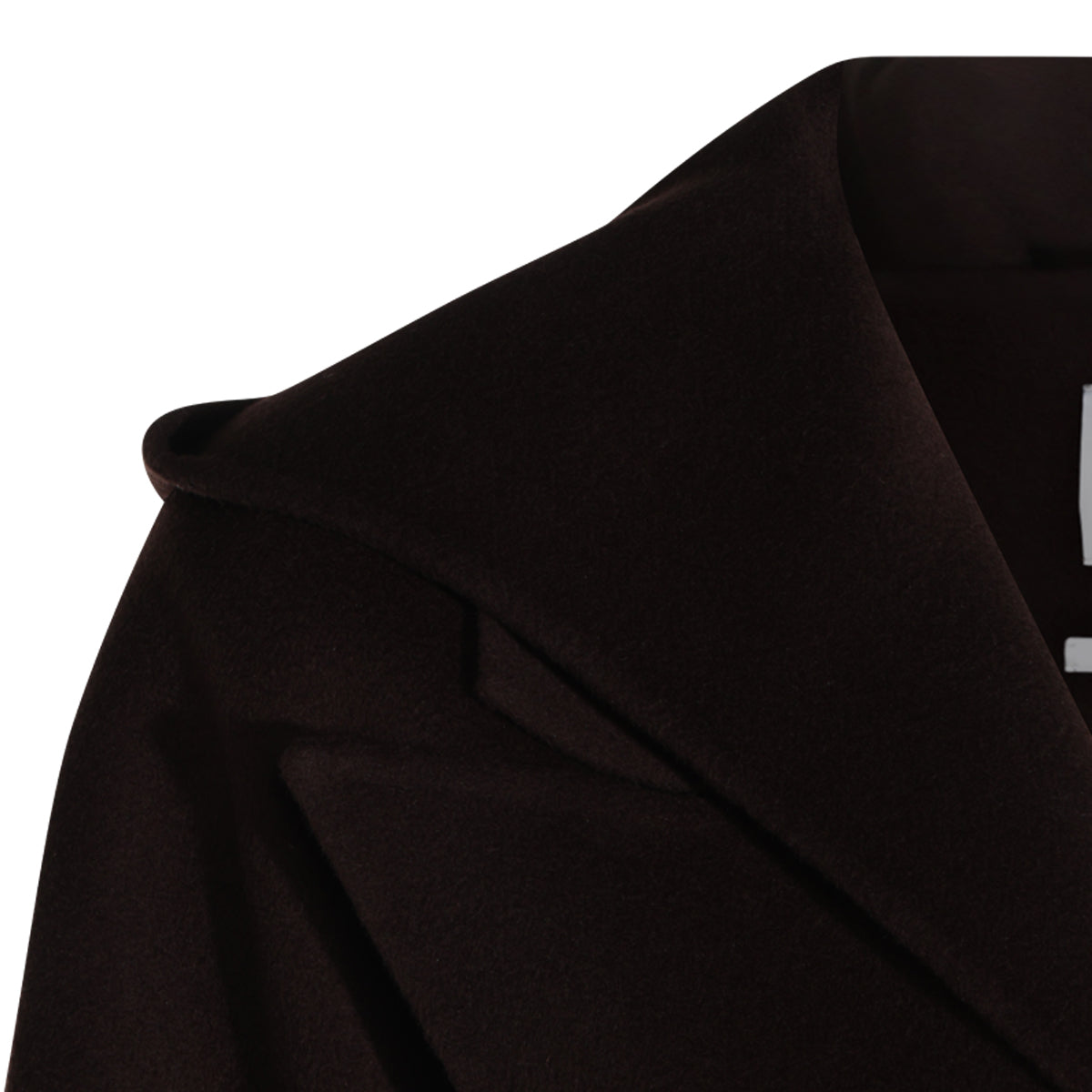 BROWN VIRGIN WOOL OLMO LONG COAT