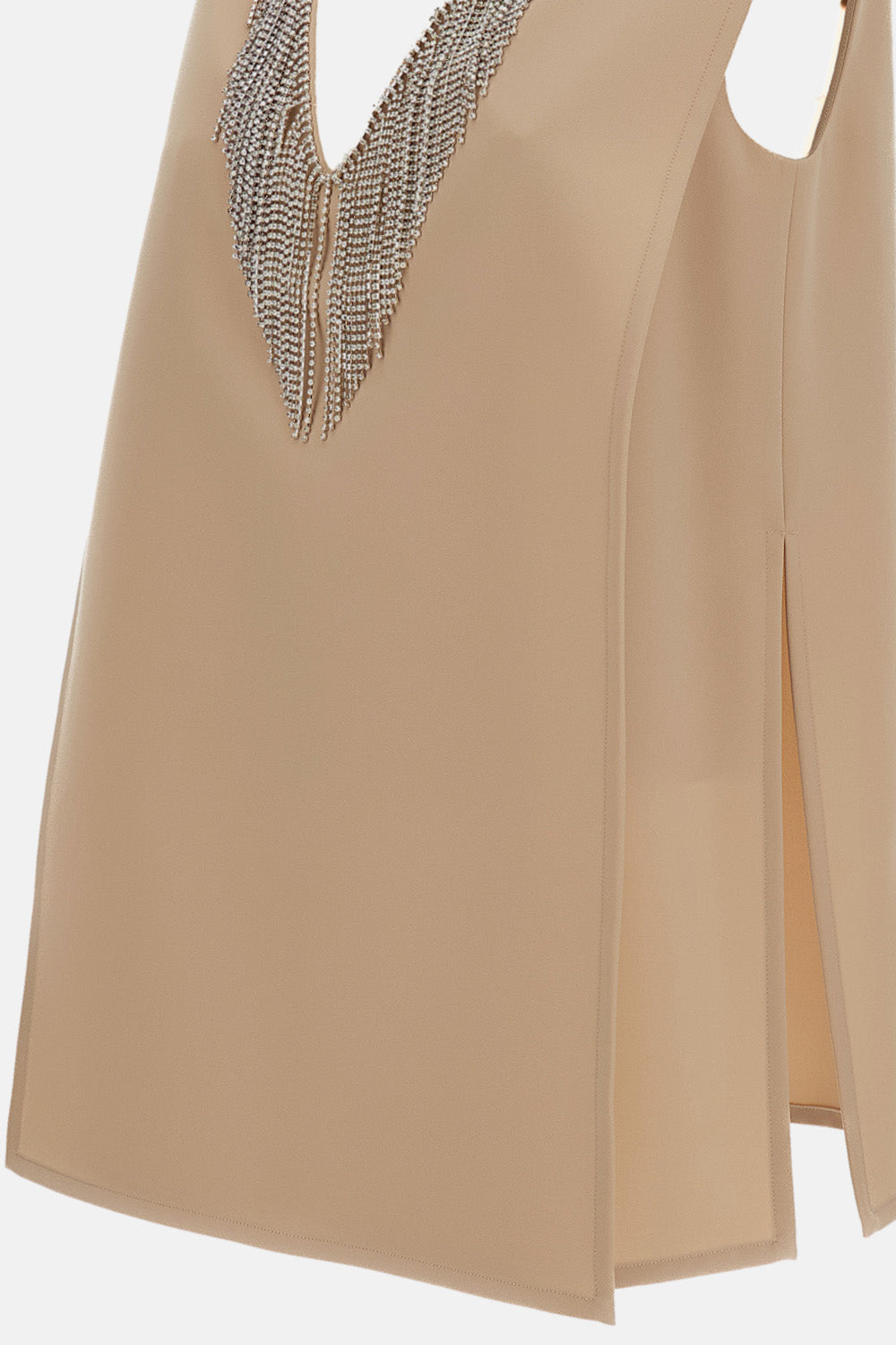 SLEEVELESS CADY TOP WITH RHINESTONE