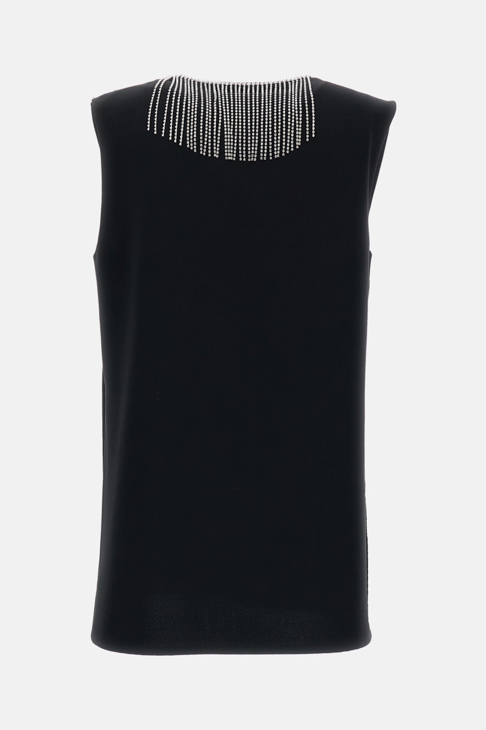 SLEEVELESS CADY TOP WITH RHINESTONE