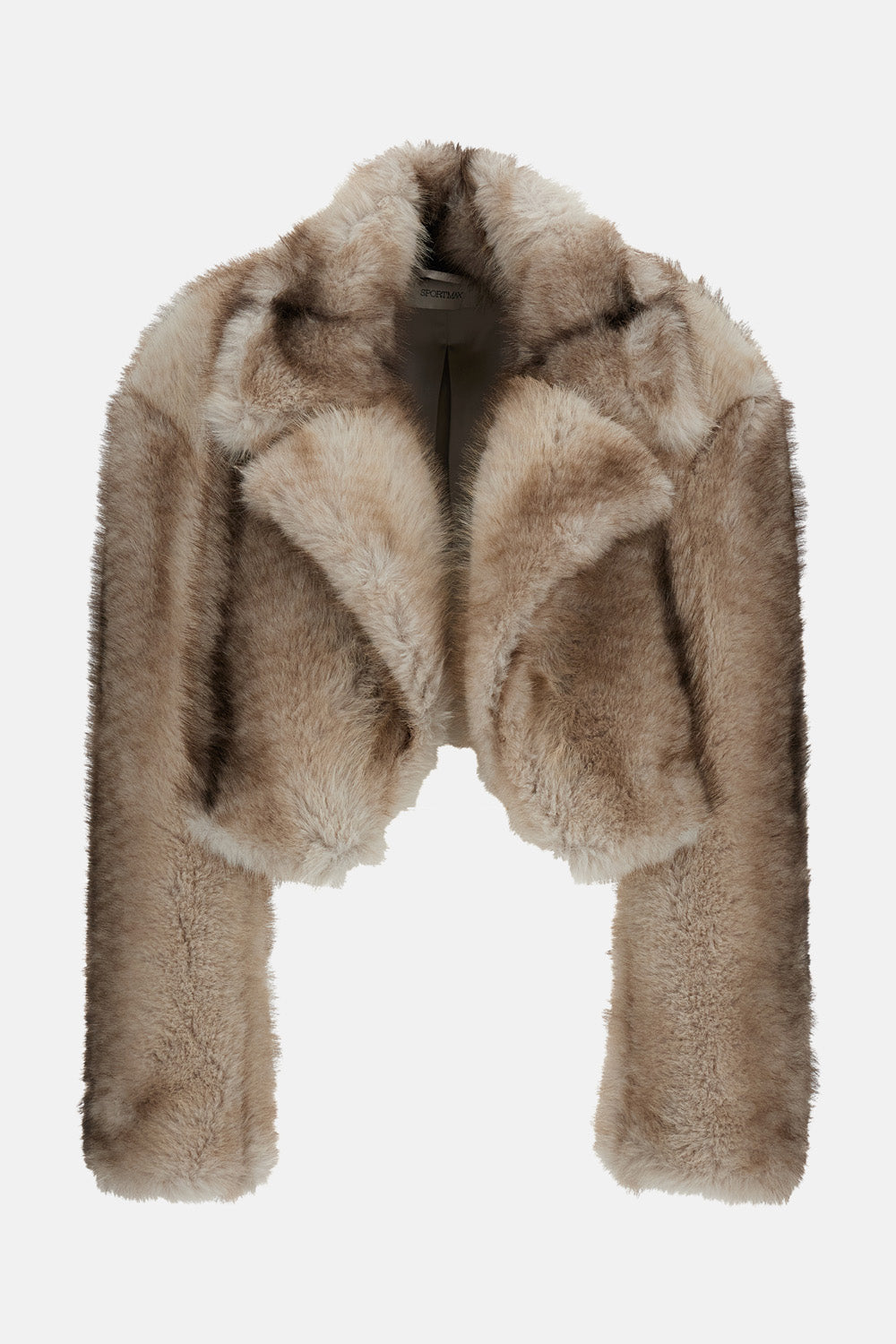 CROPPED BOXY JACKET IN FURRY JERSEY