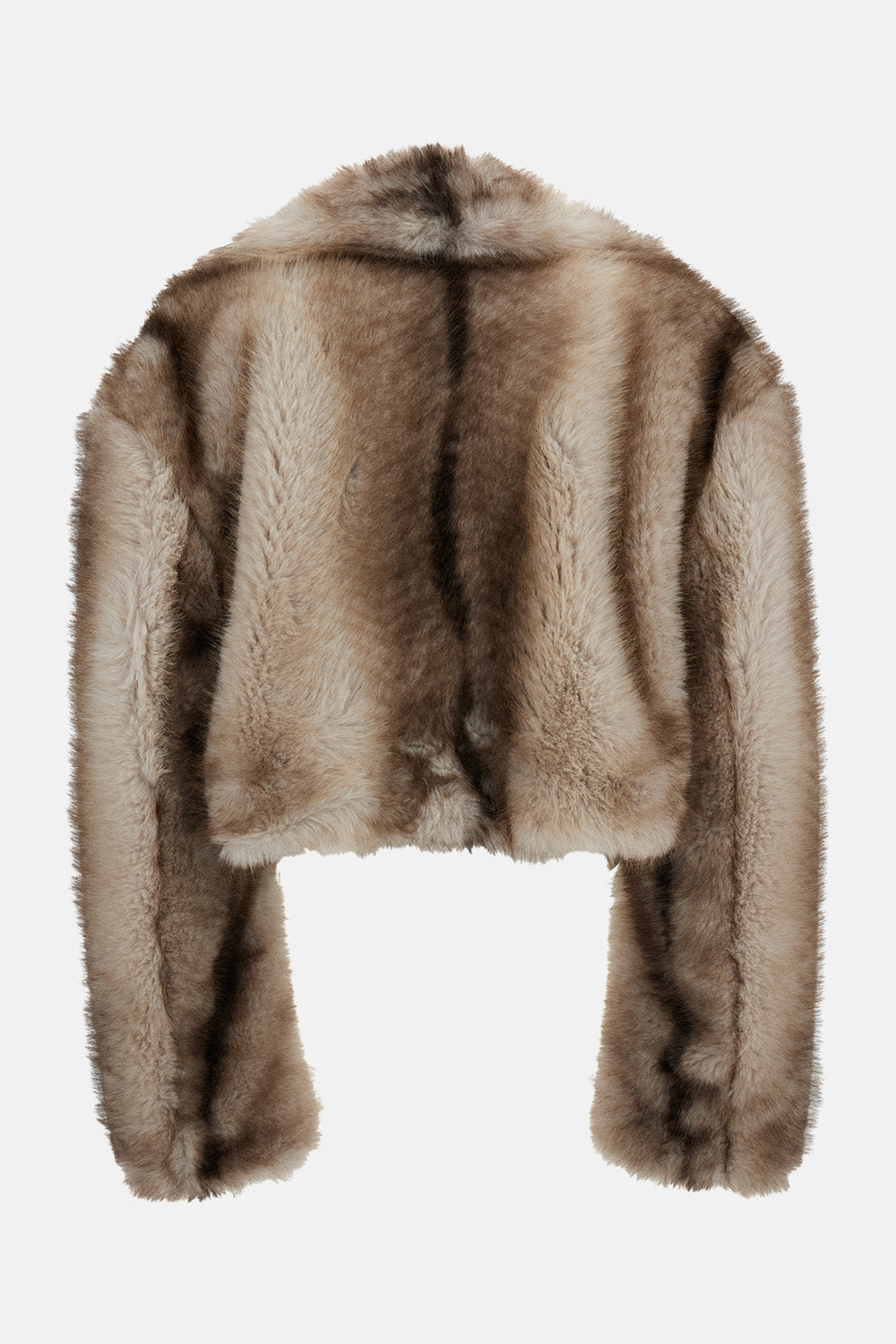 CROPPED BOXY JACKET IN FURRY JERSEY