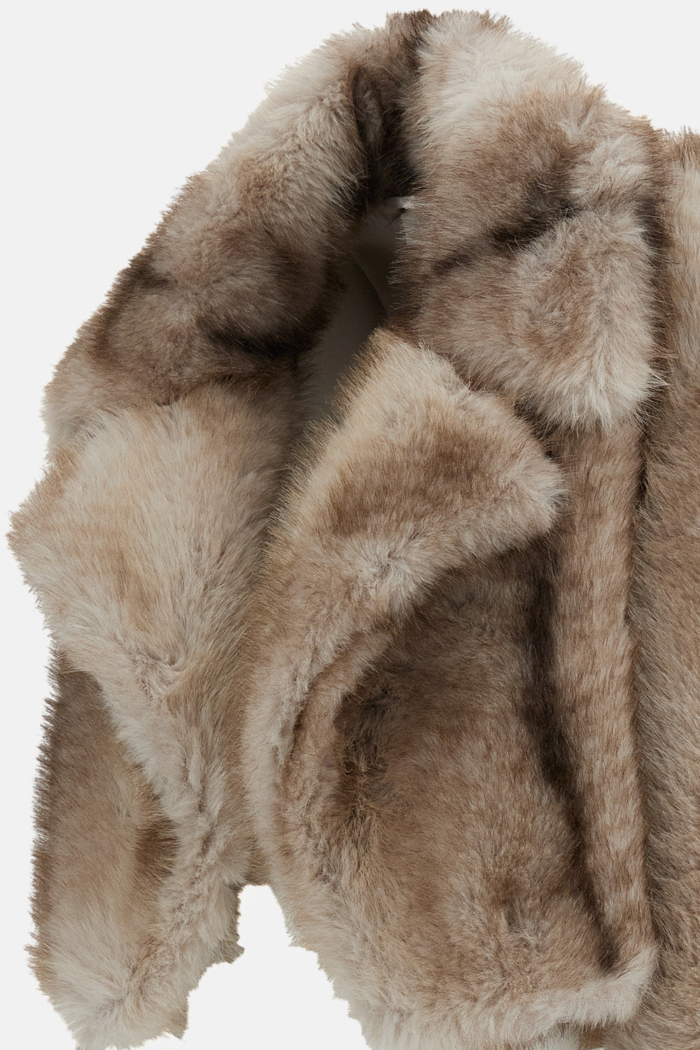 CROPPED BOXY JACKET IN FURRY JERSEY
