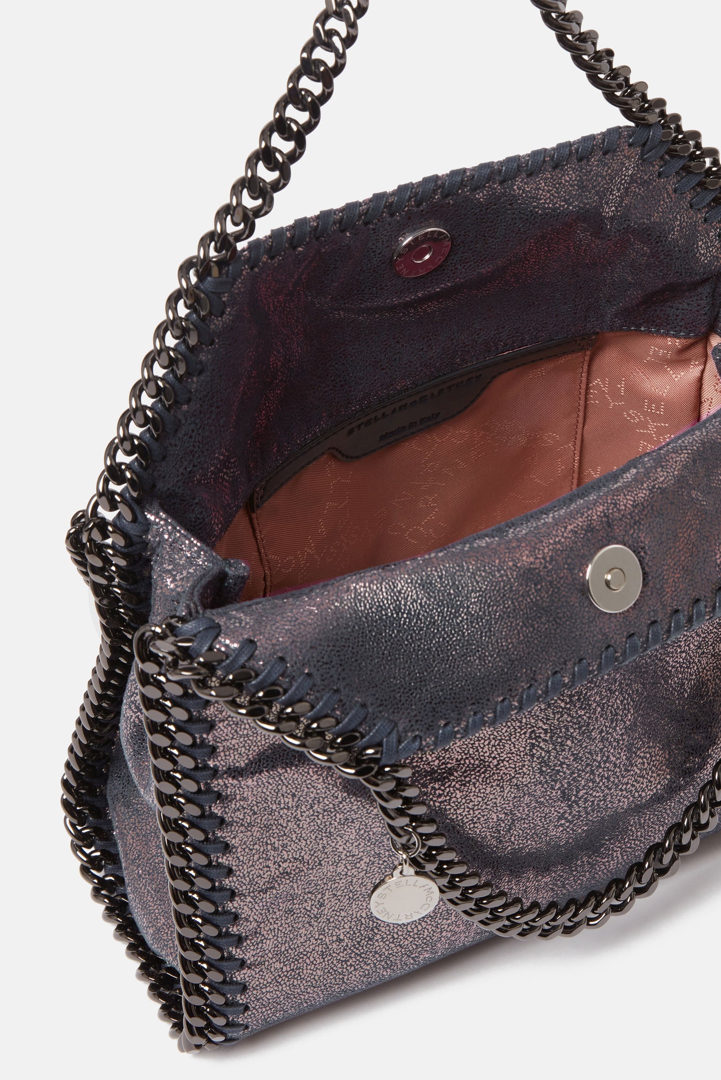 FALABELLA MINI TOTE ECO SHINY DOTTED CHAMOIS BAG