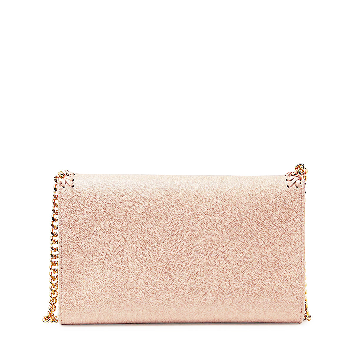 PINK FEAUX LEATHER FALABELLA MINI CROSSBODY SHOULDER BAG