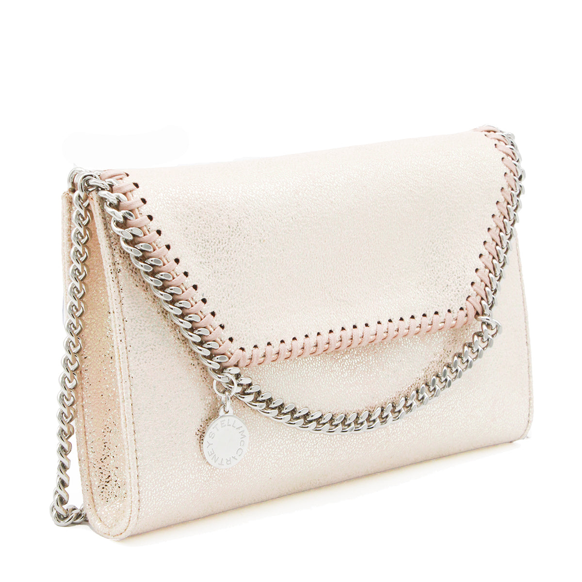 LIGHT PINK MINI FALABELLA SHOULDER BAG