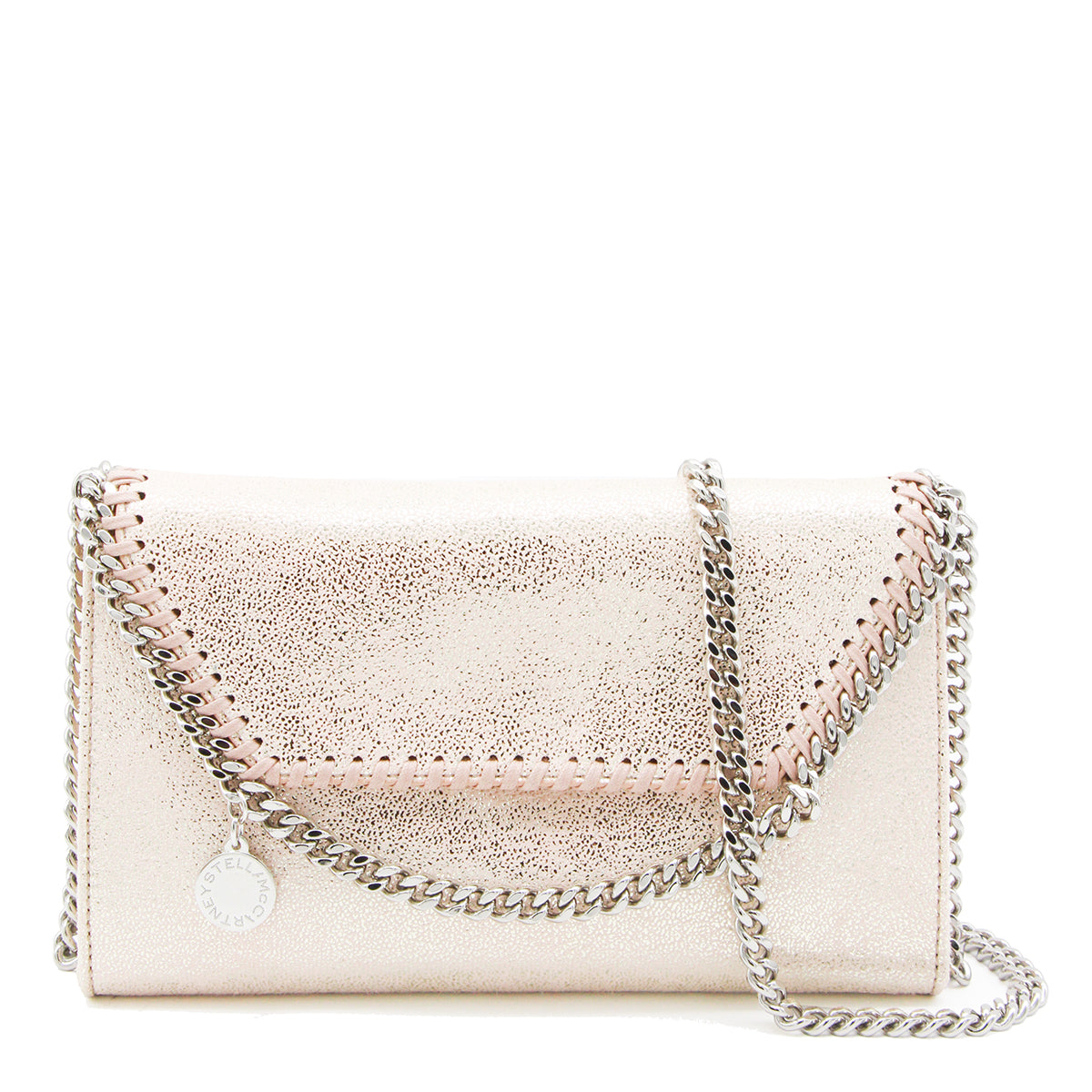 LIGHT PINK MINI FALABELLA SHOULDER BAG