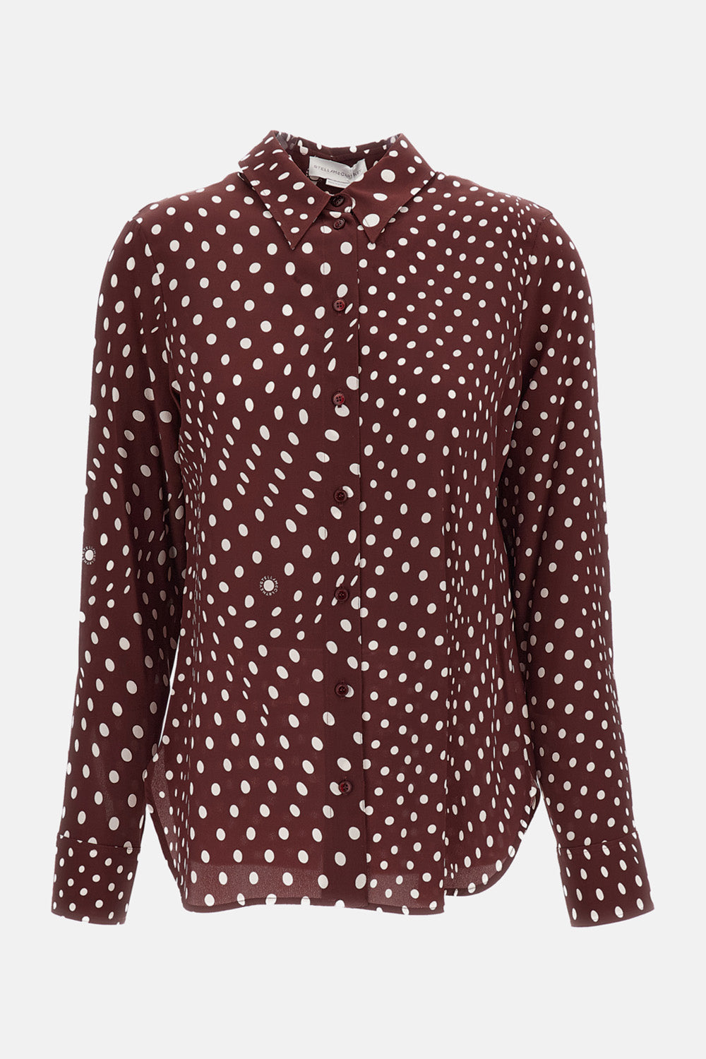 POLKADOTS PRINTED SILK SHIRT