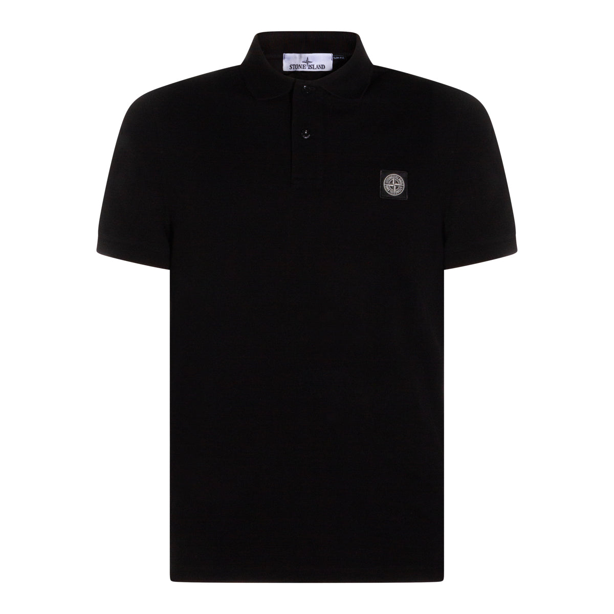 BLACK COTTON POLO SHIRT