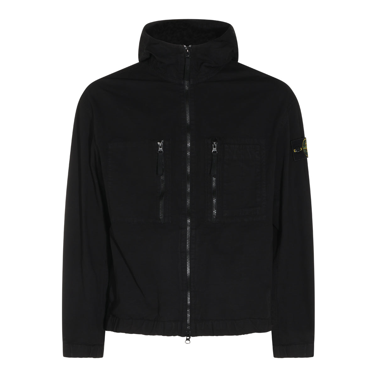 BLACK COTTON CASUAL JACKET