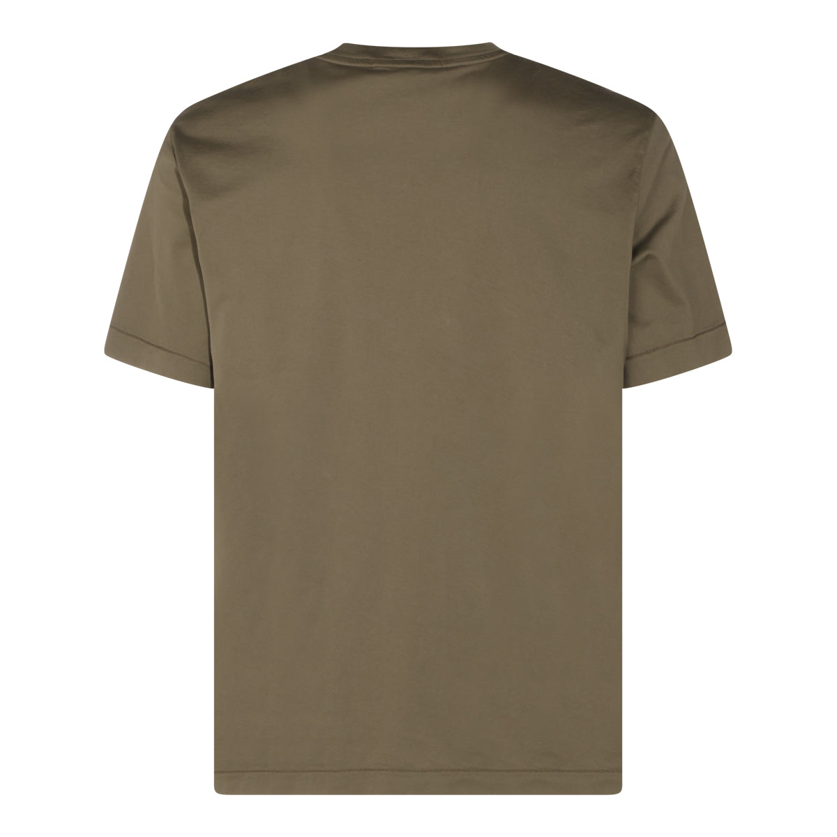 MILITARY GREEN COTTON T-SHIRT