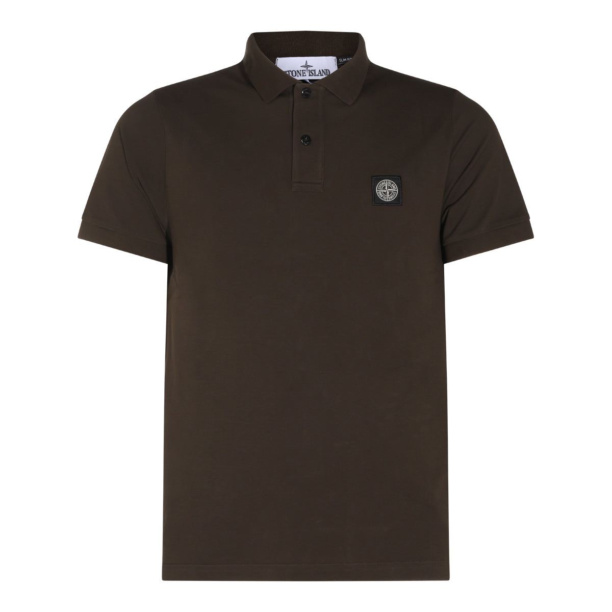 DARK BROWN COTTON POLO SHIRT