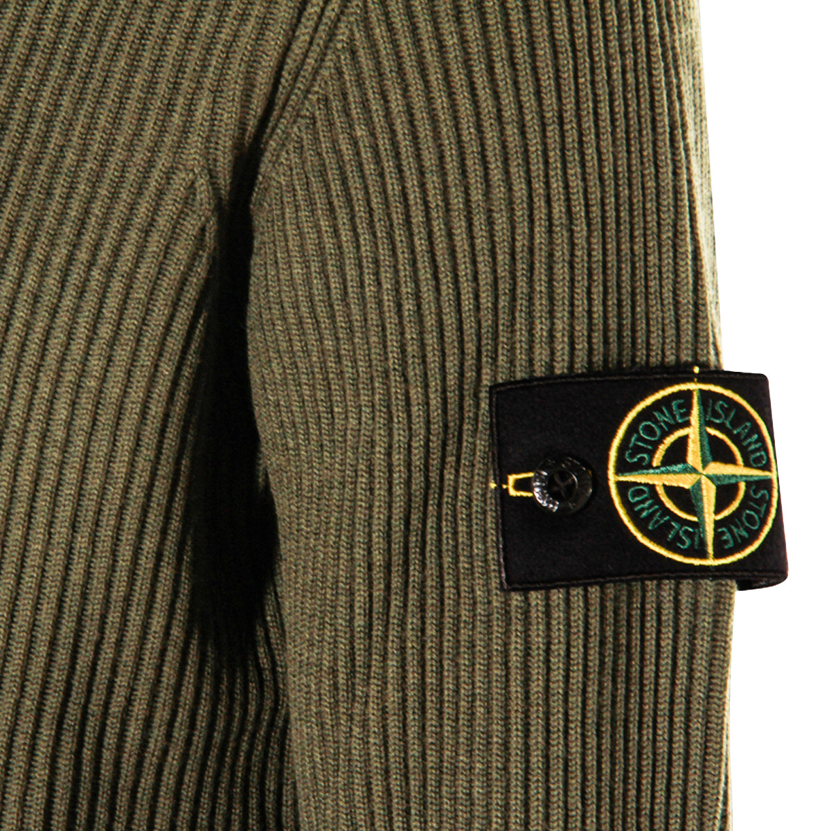 MILITARY GREEN WOOL SWEATER