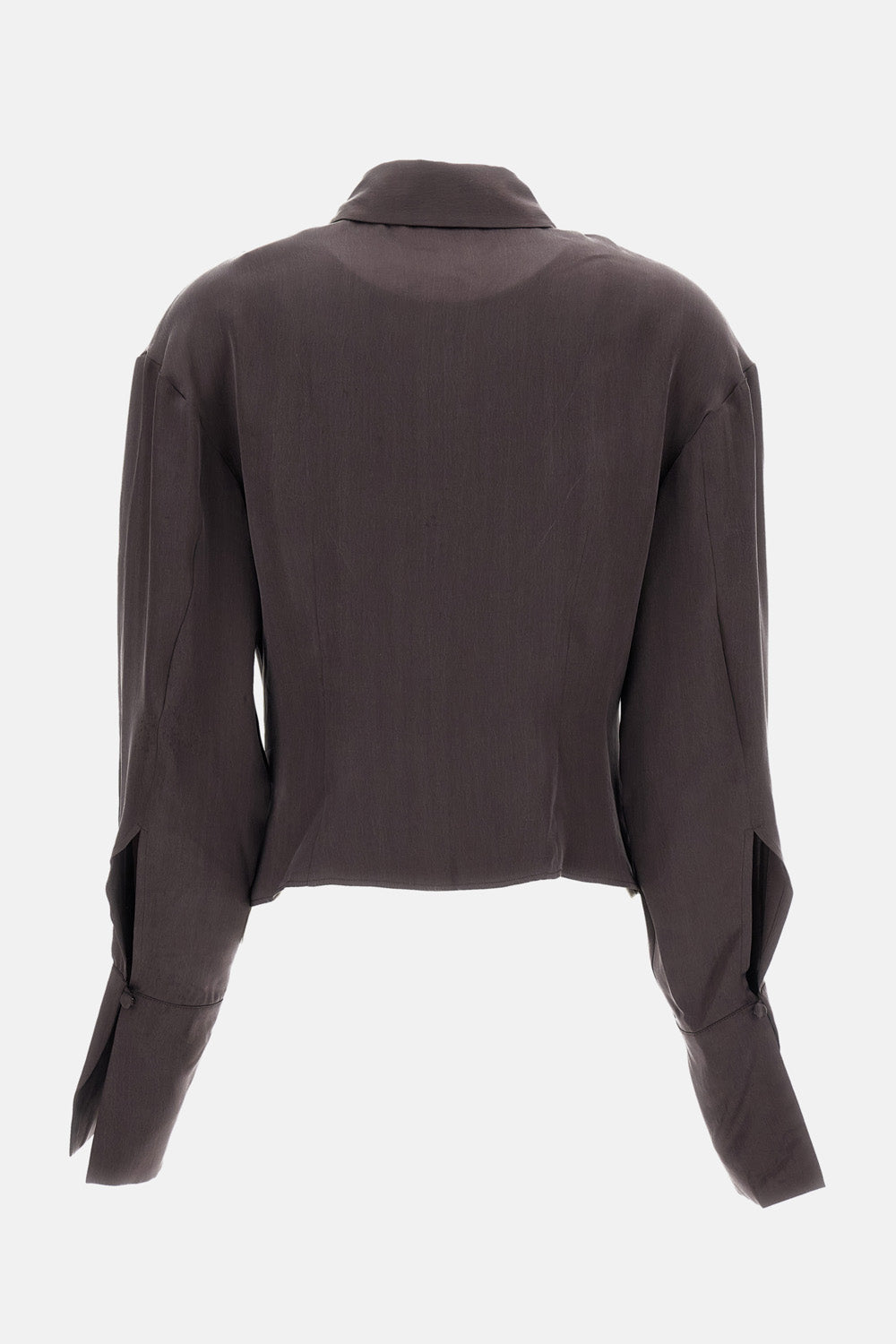 LILIA - DEEP V COLLAR BLOUSE